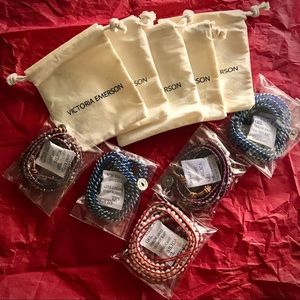 Victoria Emerson Bracelet Wraps Lot of 5 NEW